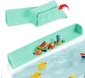 Bathtub Splash Guard for Tub Kids- Silicone Bath Play Shelf by Bawanglo