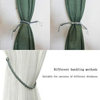 BEL AVENIR 2 Pack Curtain Tiebacks Ropes Tie-Backs, Handmade Holdbacks - Image 5