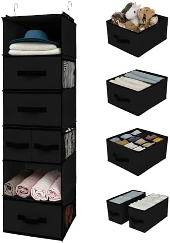 GRANNY SAYS Hanging Closet Organizer, 5 Drawers, 6 Shelves, 6 Pockets by GRANNYSAYS