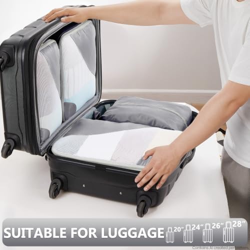 OlarHike 8 Set Packing Cubes for Travel, Gifts for Women Mom, Anti-Tearing - Image 6