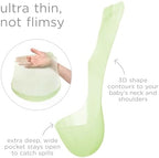 Olababy Fold N Go Silicone Baby Bib w/Travel Case, Waterproof - Image 4