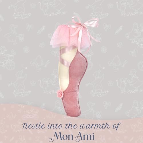 MON AMI Ballet Slipper Plush Accent Pillow, 14-Inch Dance Décor Gift - Image 5