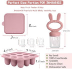 Baby Breastmilk Popsicle Molds & Baby Fruit Feeder, Baby Food Freezer Tray - Image 3