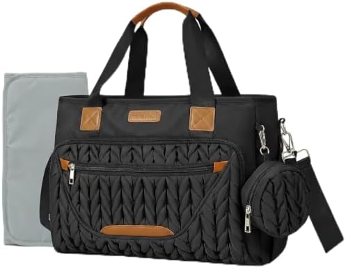 FHELAD Diaper Bag Tote for Women, Baby Diaper Bag Set by FHELAD