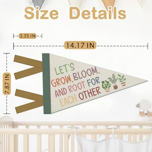 Plant Classroom Decor, Let’s Grow Greenery Plant Wall Banner - Image 7