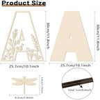 Layered 12 Inch Large Wooden Letters A - Image 2