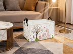 Essme Rectangular Animal Baskets, Cute Storage Bin（Pink animal） - Image 6
