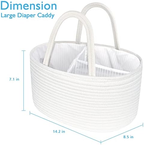 ABenkle Baby Diaper Caddy, Nursery Storage Bin and Car Organizer - Image 5
