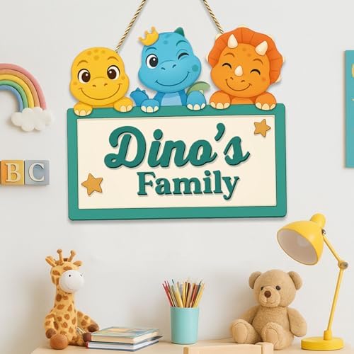 Personalized Dinosaur Nursery Wall Decor - Image 4