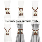 Magnetic Curtain Tiebacks Decorative Tie Back Drapes Holdbacks Nieffeiy - Image 5