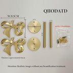 Brass Curtain Holdbacks Gold Curtain Tieback Curtain Holders Backs Wall Hooks - Image 2