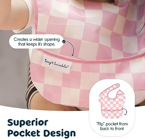 Tiny Twinkle Mess-Proof Baby Bibs - Image 4