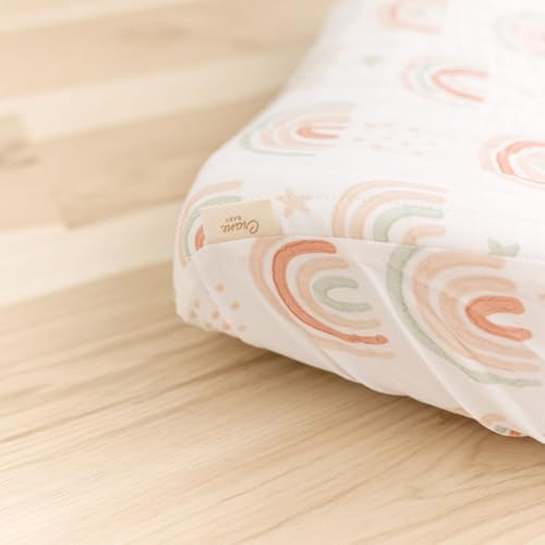 Crane Baby Quilted Changing Pad Cover, 100% Cotton Sateen, 16 X 32, Secure - Image 4