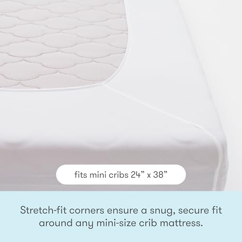Newton Baby Waterproof Mini Crib Mattress Pad, Breathable - Image 6