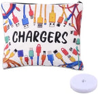 Chargers Organiser Bag for Cord Cable Plug Storage Zipper Organizer Pouch for by Sudaporn