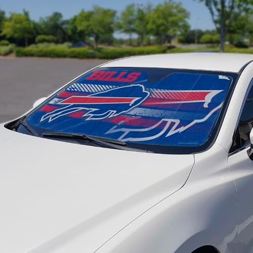 Fanmats NFL Windshield Sun Auto Shade, Sun Shield Sun Visor Accordion tri-fold - Image 2