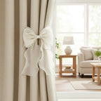 2 Pack French Lace Bow Curtain Tiebacks - Image 4
