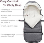 Momcozy Universal Stroller Footmuff, Plush Weatherproof Bunting Bag - Image 3