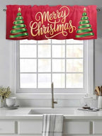 Vandarllin Merry Christmas Kitchen Curtains Valances - Image 2