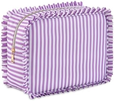 Ruffled Makeup Bag by EMBRUNIONCE
