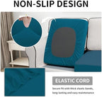 Easy-Going Waterproof Cushion Covers Set, Quilted Stretch 2-Piece Sofa Seat - Image 3