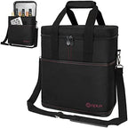 opux Insulated Wine Cooler Bag, Leakproof 6 Bottle Wine Tote Carrier by OPUX