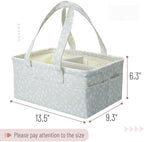 Mr. Pen- Baby Diaper Caddy Organizer, Patterned Gray - Image 2