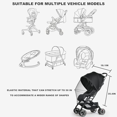 2-in-1 Baby Mosquito Net with Sunshade - Image 7
