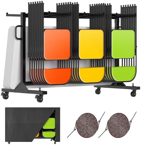 Albott Folding Chair Rack for 12 Tables or 42 Chairs by Albott