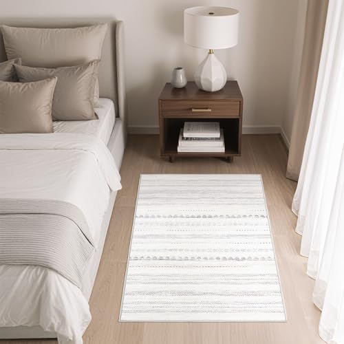 Nakagishi Boho 2x3 Washable Area Rug Non Slip Carpet - Image 4