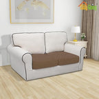 Easy-Going Waterproof Cushion Covers Set, Quilted Stretch 2-Piece Sofa Seat - Image 2