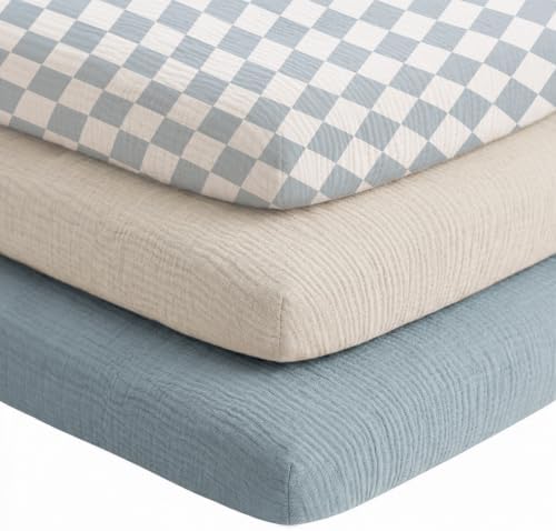 Niceye Muslin Bassinet Sheets 3-Pack by Niceye