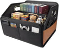 Noaman Leather Car Storage Organizer Back Front Seat Car Organizer Black by Noaman