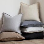 Foindtower Decorative Linen Fringe Lumbar Throw Pillow Covers Cozy Boho - Image 6