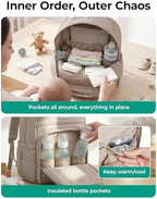 BAGSMART Baby Diaper Bag with Waterproof Pad - Image 3