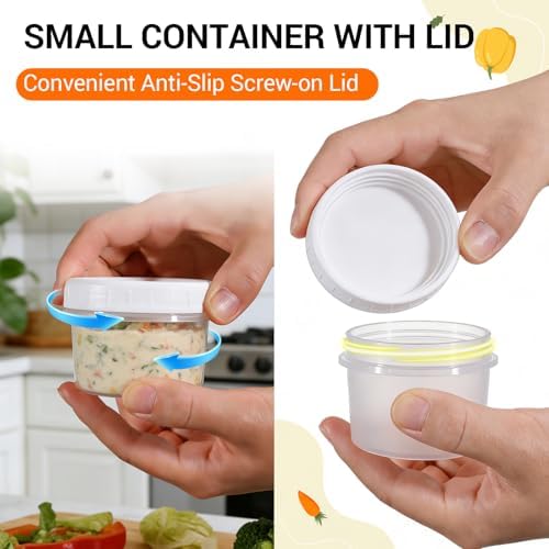 DEMORA 6 oz Small Plastic Containers - Image 2