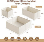Criusia Drawer Organizer Clothes, 10 Pack Dresser Organizer - Image 2