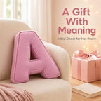 Purple Pink Letter Plush Pillow, Letter Hugging Throw Pillows, Decorative - Image 5
