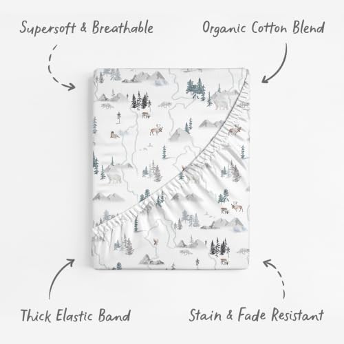Sorrel + Fern Baby Bassinet Sheets 2-Pack, Fitted Soft - Image 2