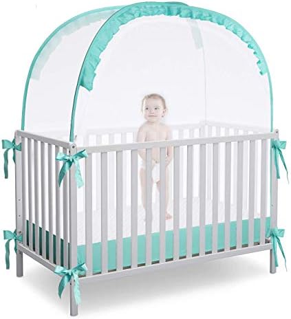 L RUNNZER Crib Pop Up Tent Baby Safety Mesh Cover Mosquito Net Toddler Bed by L+RUNNZER