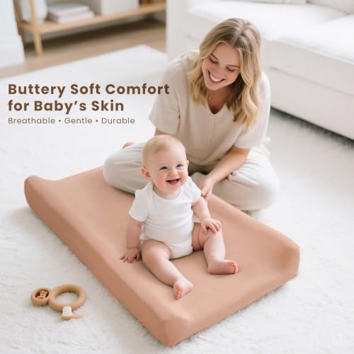 Konssy 3 Pack Stretchy Changing Pad Covers - Image 3