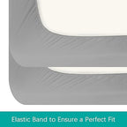 Crib Sheets Waterproof 2 Pack for Baby Boys Girls Fitted - Image 4
