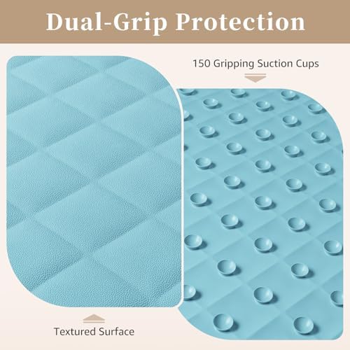 Yolife Bathtub Shower Mat Non Slip, Natural Rubber Bath Tub Floor Liner Mats - Image 3