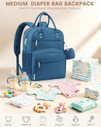 Pritent Diaper Bag Backpack, Baby Bag Backpack Baby Essentials - Image 3