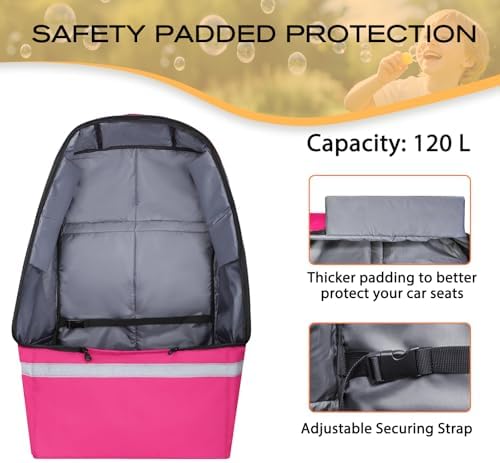 LARIPOP Car Seat Travel Bag for Airplane, Universal Gate Check Car Seat Bag - Image 4