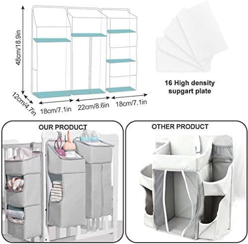 Hanging Diaper Caddy Organizer for Baby Crib - Image 3