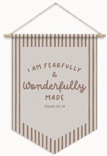 Christian Nursery Decor, I Am Fearfully and Wonderfully Made by Unknown