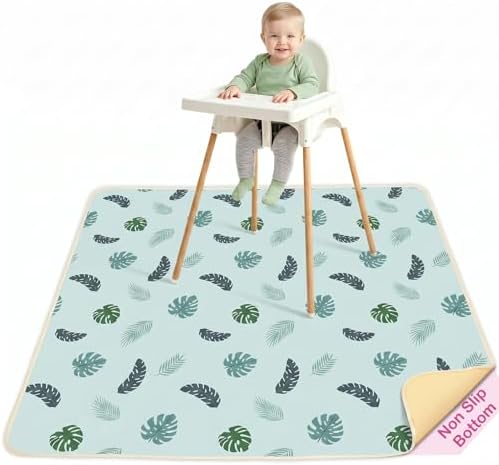 Basumee Splat Mat for Under High Chair, Waterproof & Mess-Proof Floor Mat by Basumee