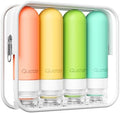 Quatish Travel Bottles for Toiletries, Original Patented Leak Proof Travel Size by Quatish
