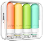 Quatish Travel Bottles for Toiletries, Original Patented Leak Proof Travel Size by Quatish